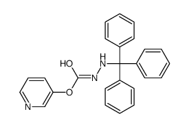 pyridin-3-yl N-(tritylamino)carbamate结构式