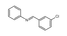 (E)-N-(3-CHLOROBENZYLIDENE)ANILINE picture