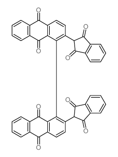 2-[1-[2-(1,3-dioxoisoindol-2-yl)-9,10-dioxo-anthracen-1-yl]-9,10-dioxo-anthracen-2-yl]isoindole-1,3-dione结构式