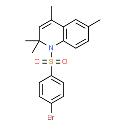 1-[(4-Bromophenyl)sulfonyl]-2,2,4,6-tetramethyl-1,2-dihydroquinoline Structure