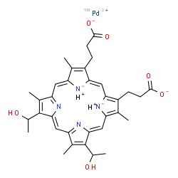 palladium hematoporphyrin Structure
