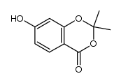 7-hydroxy-2,2-dimethyl-4H-benzo[d][1,3]dioxin-4-one结构式