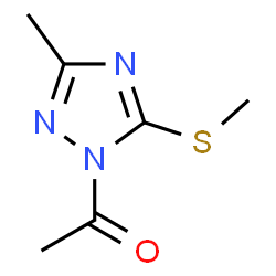 1H-1,2,4-Triazole, 1-acetyl-3-methyl-5-(methylthio)- (9CI) structure