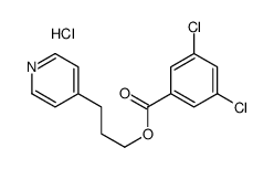 3-pyridin-4-ylpropyl 3,5-dichlorobenzoate,hydrochloride Structure