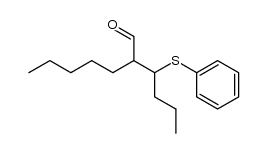 2-(1-phenylthiobutyl)heptanal Structure