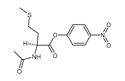 N-acetylmethionine p-nitrophenyl ester Structure