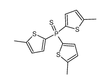 Tris(5-methyl-2-thienyl)phosphine sulfide结构式
