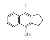 1H-Cyclopenta[b]quinolinium, 2,3-dihydro-4-methyl-, iodide Structure