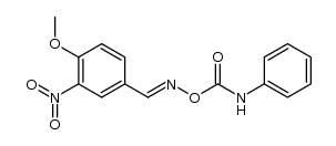 4-methoxy-3-nitro-benzaldehyde-(O-phenylcarbamoyl oxime )结构式