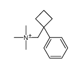 trimethyl-[(1-phenylcyclobutyl)methyl]azanium Structure