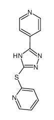 4-[5-(2-Pyridylthio)-2H-1,2,4-triazol-3-yl]pyridine结构式
