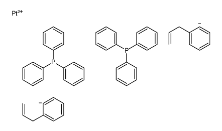 platinum(2+),prop-2-enylbenzene,triphenylphosphane Structure