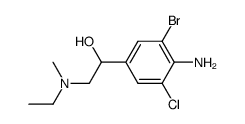 1-(4-Amino-3-bromo-5-chloro-phenyl)-2-(ethyl-methyl-amino)-ethanol Structure