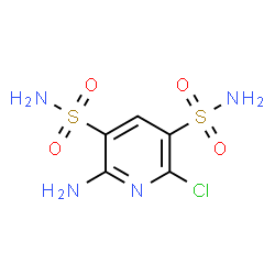 2-AMINO-6-CHLOROPYRIDINE-3,5-DISULFONAMIDE结构式