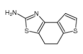 4,5-dihydro-thieno[2',3':5,6]benzo[1,2-d]thiazol-2-ylamine结构式