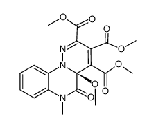 5,6-Dihydro-4a-methoxy-6-methyl-5-oxo-4aH-pyridazino[1,6-a]quinoxaline-2,3,4-tricarboxylic acid trimethyl ester结构式
