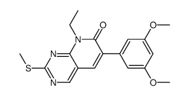 2-(Methylsulfanyl)-6-(3,5-Dimethoxyphenyl)-8-Ethyl-8H-Pyrido[2,3-d]-Pyrimidine-7-One Structure