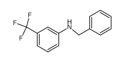 N-benzyl-3-(trifluoromethyl)benzenamine结构式