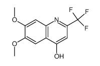 6,7-Dimethoxy-2-trifluoromethyl-quinolin-4-ol结构式