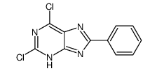 2,6-dichloro-8-phenyl-7H-purine结构式