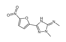 N,2-dimethyl-5-(5-nitrofuran-2-yl)-1,2,4-triazol-3-amine Structure