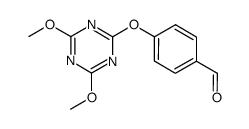 4-((4,6-dimethoxy-1,3,5-triazin-2-yl)oxy)benzaldehyde Structure