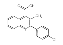 2-(4-氯苯基)-3-甲基喹啉-4-羧酸结构式