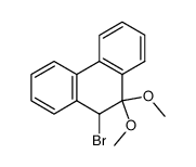 10-Brom-phenanthren-9-on-dimethyl-acetal结构式
