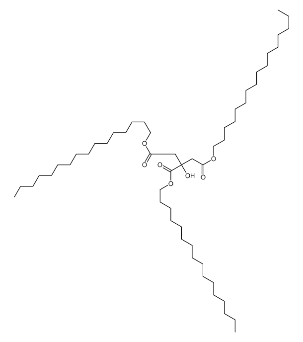 trihexadecyl 2-hydroxypropane-1,2,3-tricarboxylate结构式