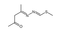 methyl N-(4-oxopentan-2-ylideneamino)methanimidothioate结构式