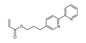 3-(6-pyridin-2-ylpyridin-3-yl)propyl prop-2-enoate结构式