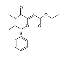 ethyl (Z)-2-((5S,6R)-4,5-dimethyl-3-oxo-6-phenylmorpholin-2-ylidene)acetate Structure