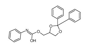 (2,2-diphenyl-1,3-dioxolan-4-yl)methyl N-phenylcarbamate Structure