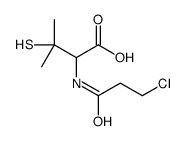 2-(3-chloropropanoylamino)-3-methyl-3-sulfanylbutanoic acid Structure