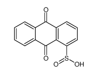 9,10-dioxo-9,10-dihydro-anthracene-1-sulfinic acid Structure