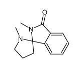 spiro-((N-methylpyrrolidine)-2,3'-(2'-methyl-1'-oxo-indoline))结构式