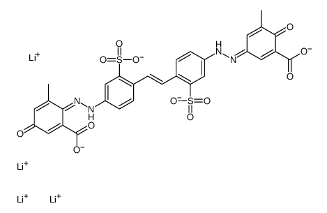 tetralithium 5,5'-[vinylenebis[(3-sulphonato-4,1-phenylene)azo]]bis[3-methylsalicylate] picture