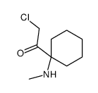 Ethanone, 2-chloro-1-[1-(methylamino)cyclohexyl]- (9CI) Structure