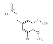 Benzene, 1-bromo-2,3-dimethoxy-5-(2-nitroethenyl)- Structure