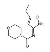 N-(5-ethyl-1,2-oxazol-3-yl)morpholine-4-carboxamide结构式