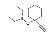 Diethyl(1-ethynylcyclohexyloxy)borane结构式