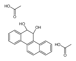 acetic acid,(5R,6R)-5,6-dihydrochrysene-5,6-diol结构式