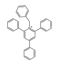 1-benzyl-2,4,6-triphenylpyridinium cation结构式