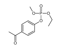 (4-acetylphenyl) ethyl methyl phosphate结构式