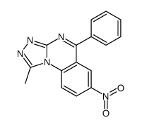 1-methyl-7-nitro-5-phenyl-[1,2,4]triazolo[4,3-a]quinazoline Structure