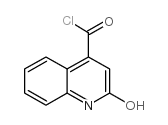 2-羟基喹啉-4-甲酰氯结构式
