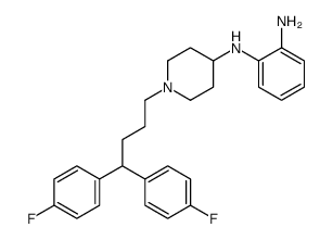 2-N-[1-[4,4-bis(4-fluorophenyl)butyl]piperidin-4-yl]benzene-1,2-diamine Structure
