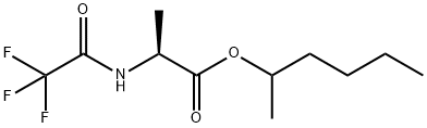 N-(Trifluoroacetyl)-L-alanine 1-methylpentyl ester structure