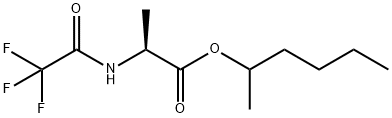 N-(Trifluoroacetyl)-L-alanine 1-methylpentyl ester Structure