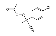 Peracetic acid 1-(4-chlorophenyl)-1-cyanoethyl ester structure